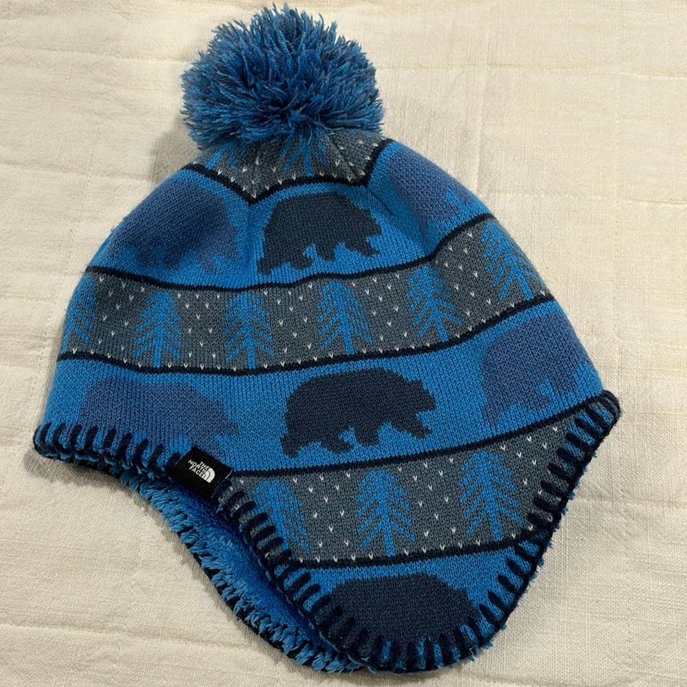 The North Face Boys size Small Stocking Hat - Fleece lined.
